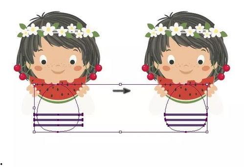 吃瓜女孩画法图片大全,趣味横生的形象演绎