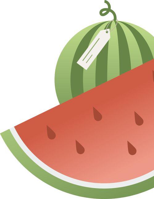 吃瓜怎么画的,趣味插画中的生活百态